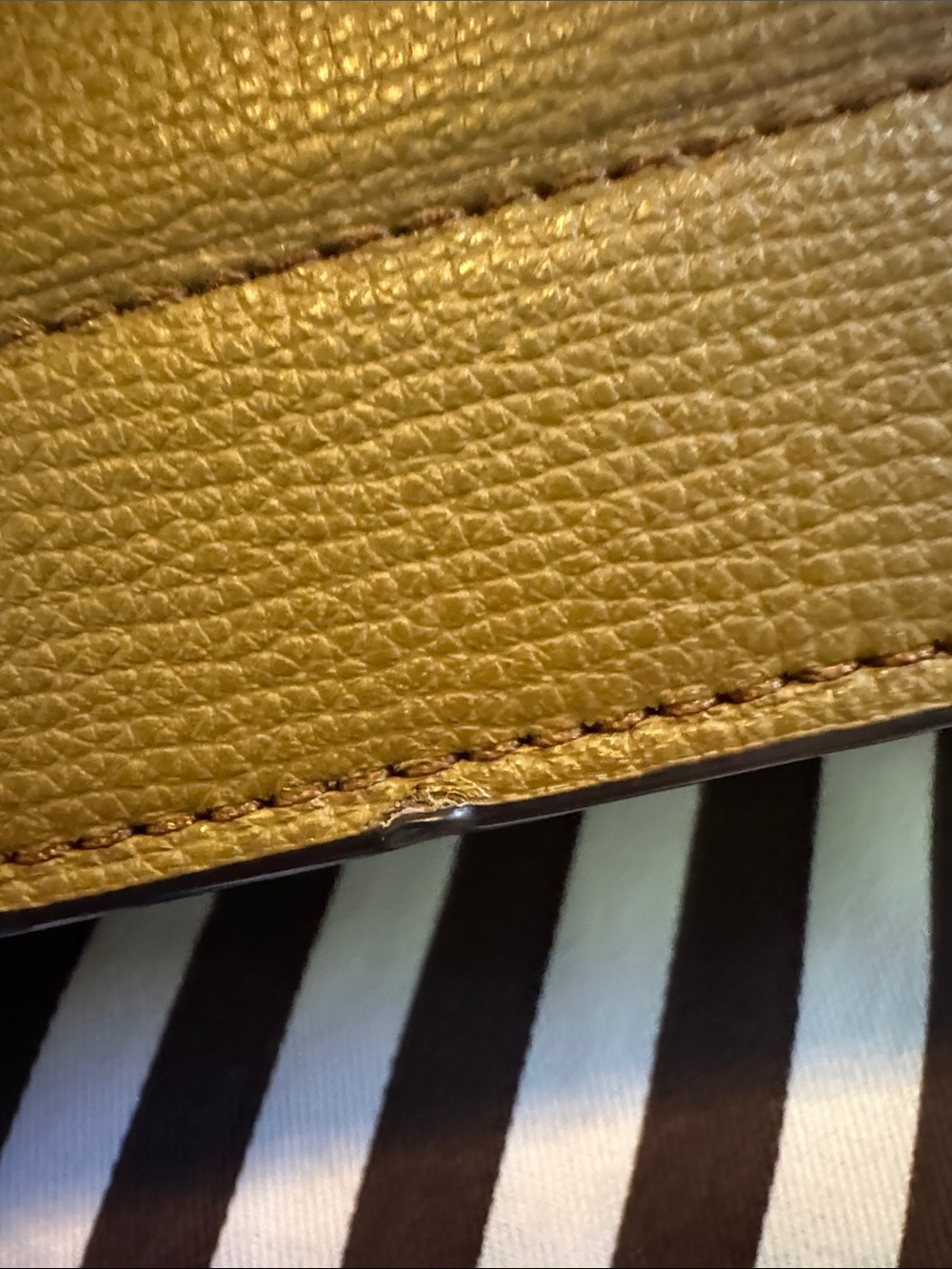 Henri Bendel Olive Green crossbody with gold chain New Without Tags - Picture 6 of 13